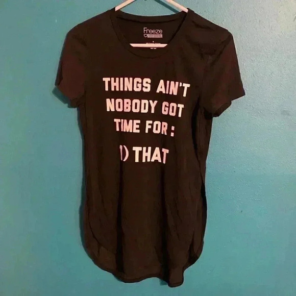 Freeze Black Tunic Graphic Tee - Picture 2 of 4